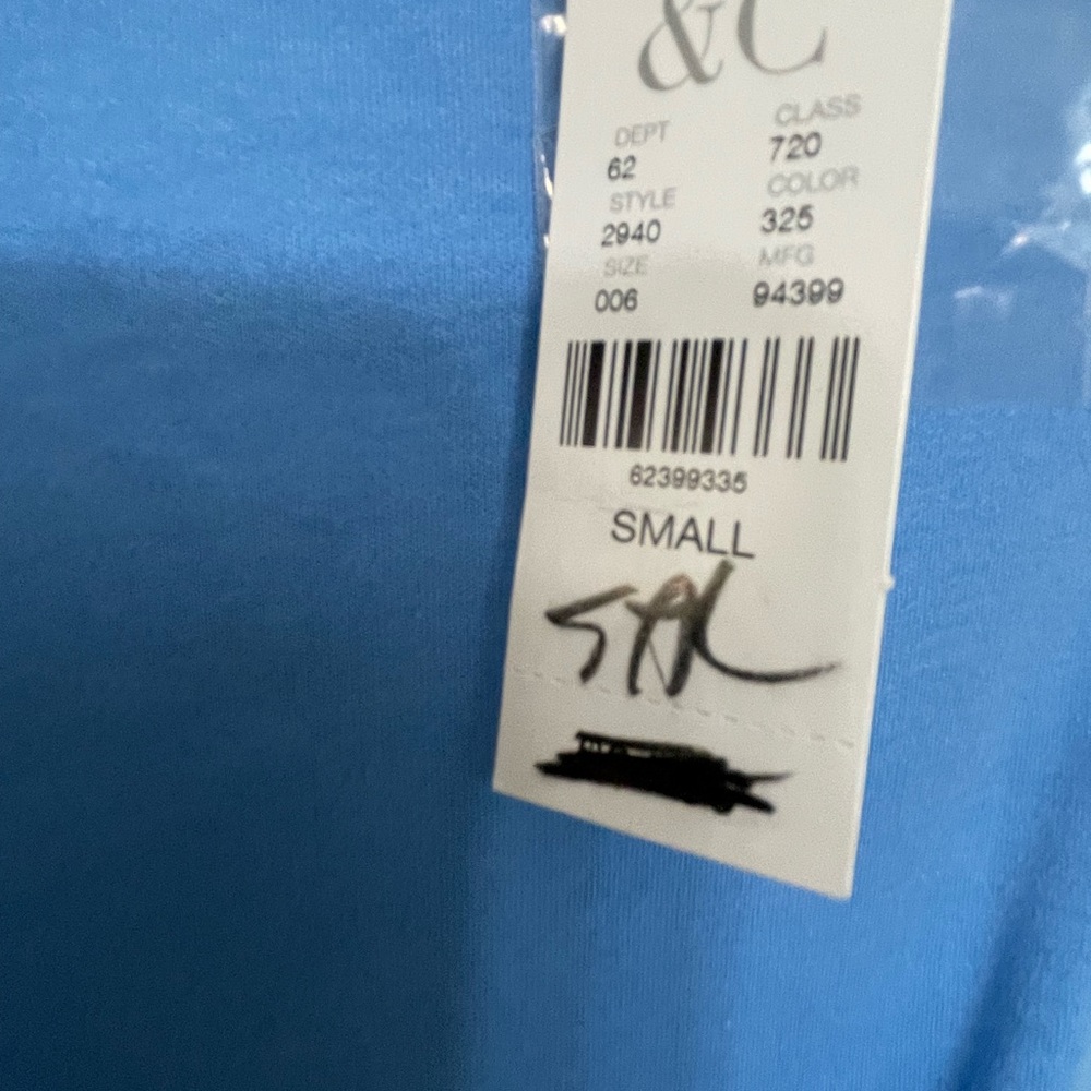 NWT New York & Co Light Blue Sleeveless Dress Pocketed Scoop Neck Small - Picture 4 of 4